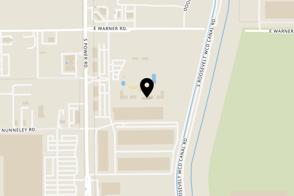 Map showing the location of Nautical Bowls on 4525 S Power Rd Ste 101 in Mesa